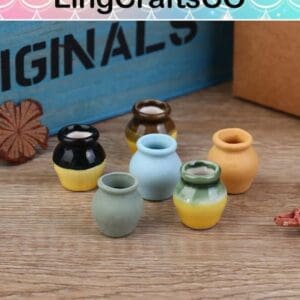 Miniature Porcelain Vases Set - lingcrafts